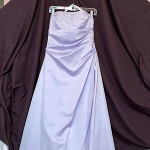 David’s Bridal bridesmaid dress w/shoulder wrap